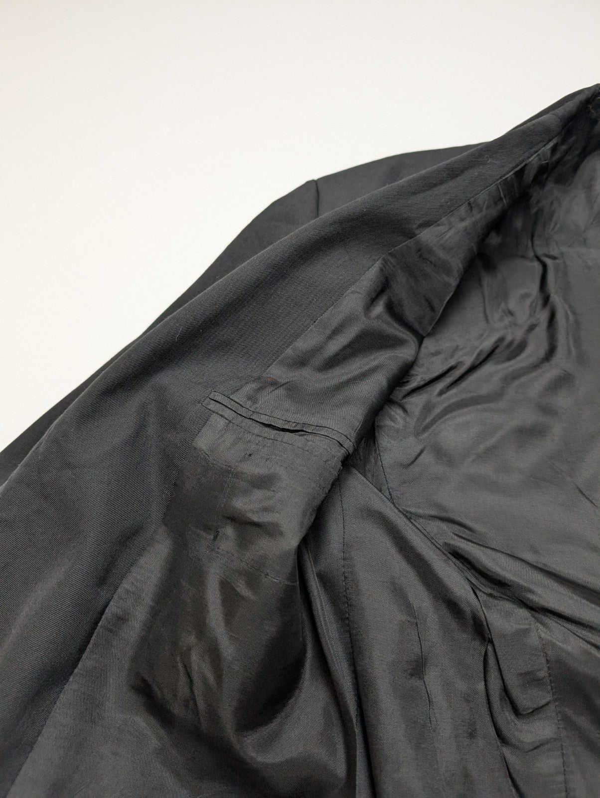 Veste Blazer homme noir mélange laine taille L épaulettes