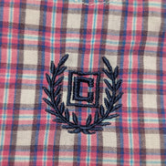 Chemise Chaps manches courtes violet à carreaux taille M #236msch