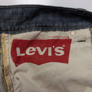 Jean Levi's 514 Homme Vintage Bleu Foncé W36 L32 Denim Poche Arrière Rabat