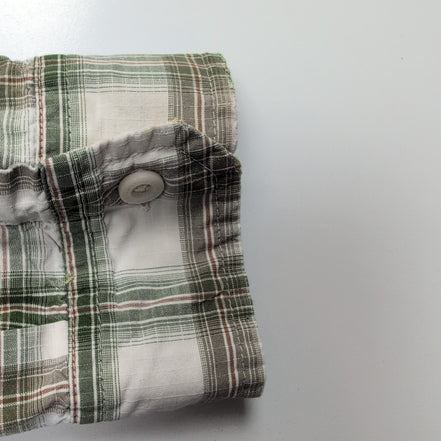 Chemise Patagonia S M Western Vert Carreaux Coton 2 Poches manches longues