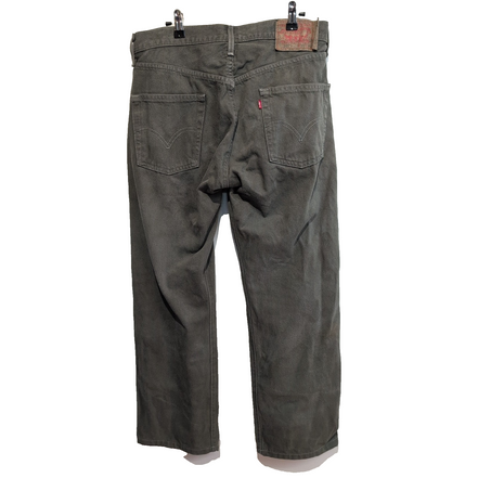 Levi’s 501 Jean Homme W33 L30 Kaki Vintage Pantalon Bouton Coton
