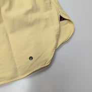 Chemise Ralph Lauren L Jaune Uni Logo Marron Coton Manches longues