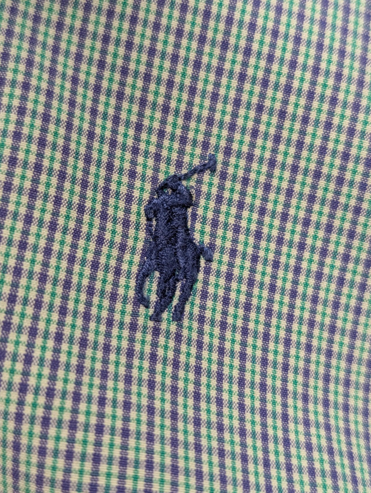 Ralph Lauren Chemise Blake L Carreaux Vert/Violet