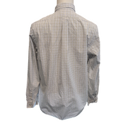 Chemise Polo Ralph Lauren XL Custom Fit Carreaux Bleu Noir Logo Coton