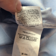 Chemise Eddie Bauer XL Bleu Uni 100% Coton Poche Manches Longues