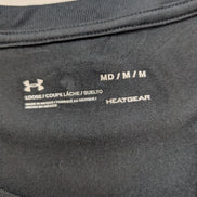 T-shirt de Sport Under Armour HeatGear Noir Logo Rose Femme Taille M