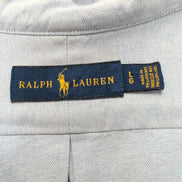 Chemise Ralph Lauren L Bleu Oxford Shiner Park Brodée Button Down Shirt