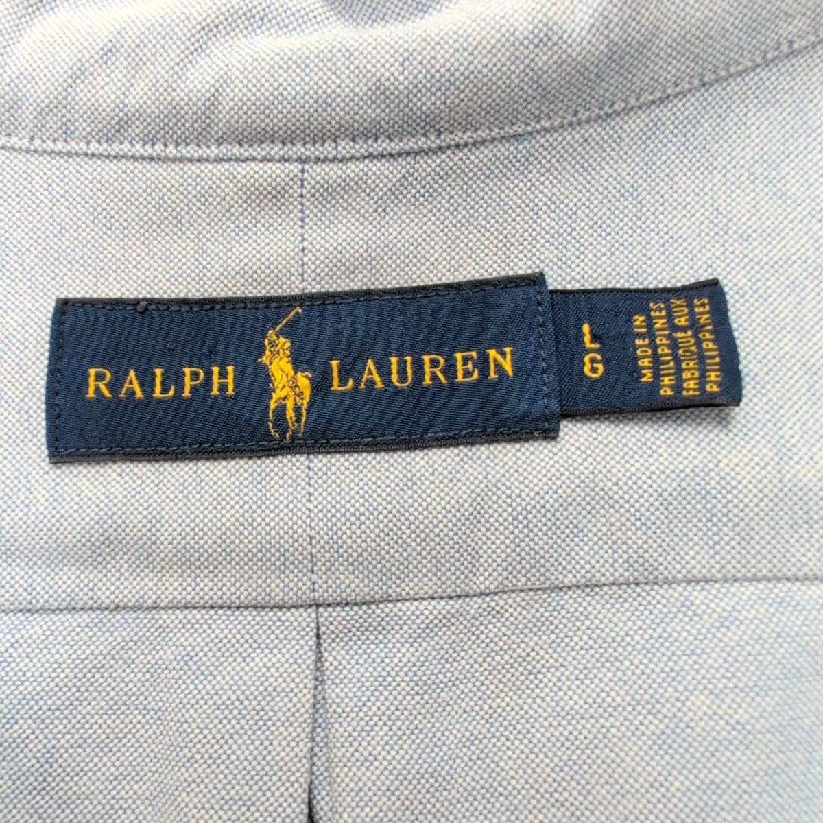 Chemise Ralph Lauren L Bleu Oxford Shiner Park Brodée Button Down Shirt