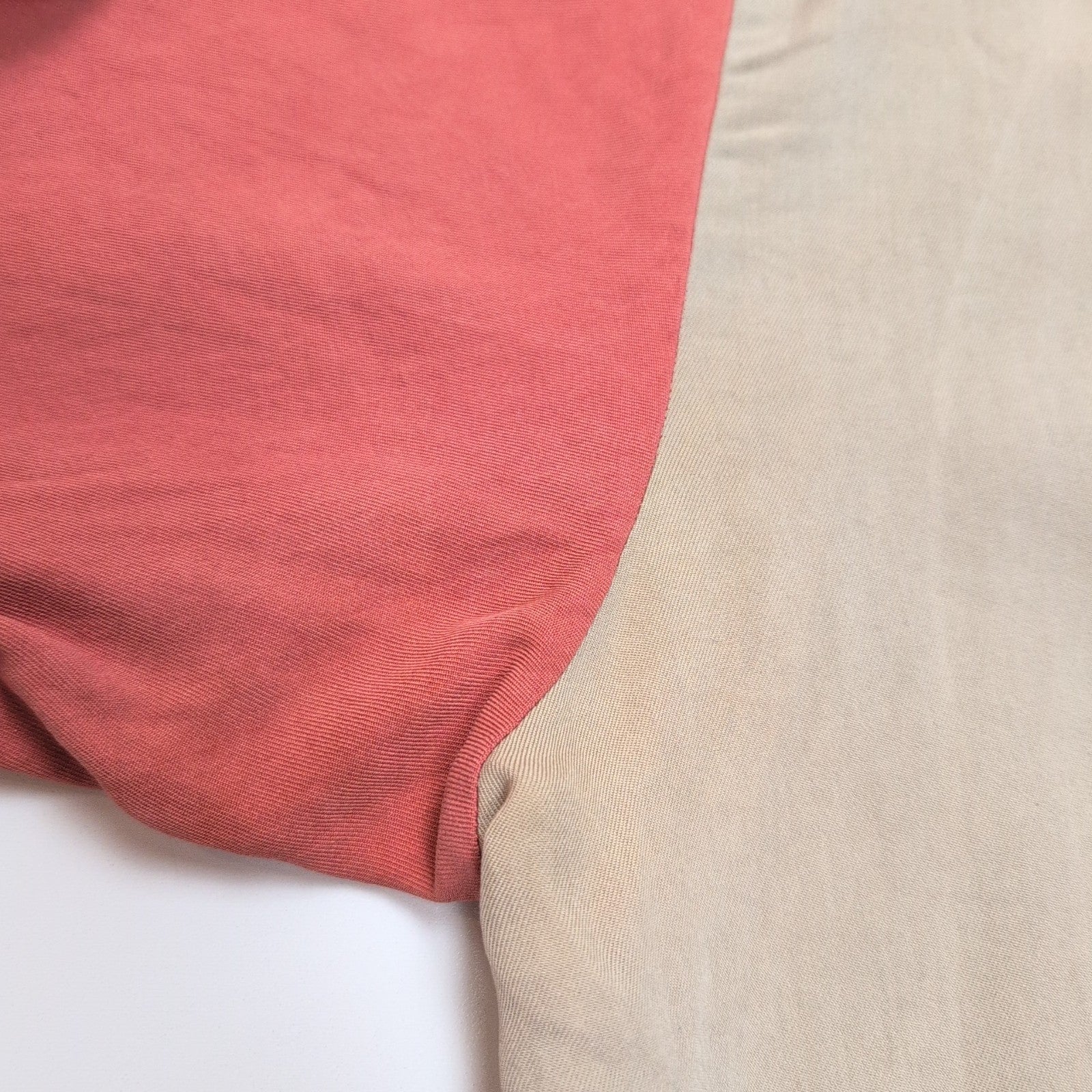 Chemise Hawaïenne Nat Nast XXL 100% Soie Rouge Grise Manches courtes