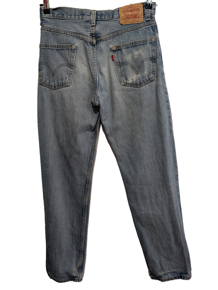 Jean Levi's 550 Relaxed Fit Homme W30 L32 Bleu Clair Vintage Original Denim