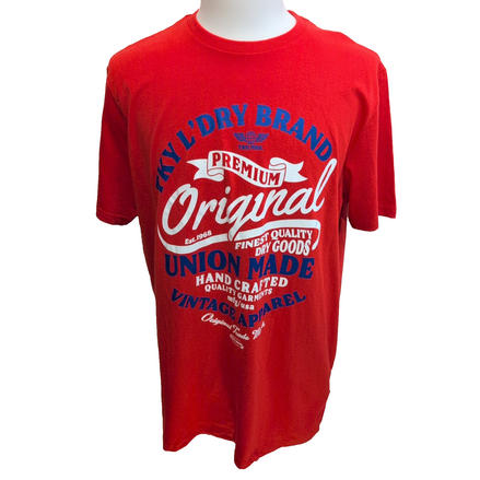 T-shirt Tokyo Laundry XL Rouge 100% Coton Logo Vintage Original Neuf
