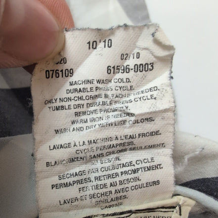 Chemise Manches Courtes Levi's à Carreaux Bleu et Blanc Taille L 1 poche