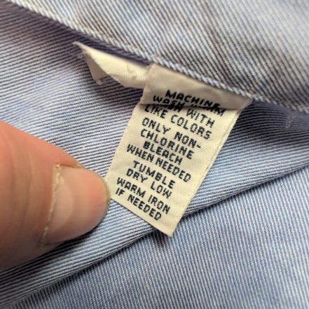 Chemise Polo Ralph Lauren Regent Classic Fit Bleu XL Sans Logo Coton