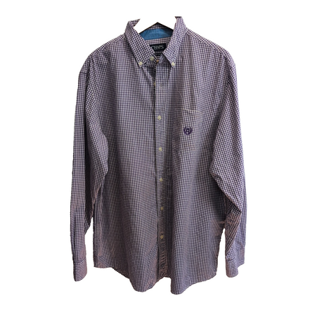 Chemise CHAPS à carreaux violet taille L #192e