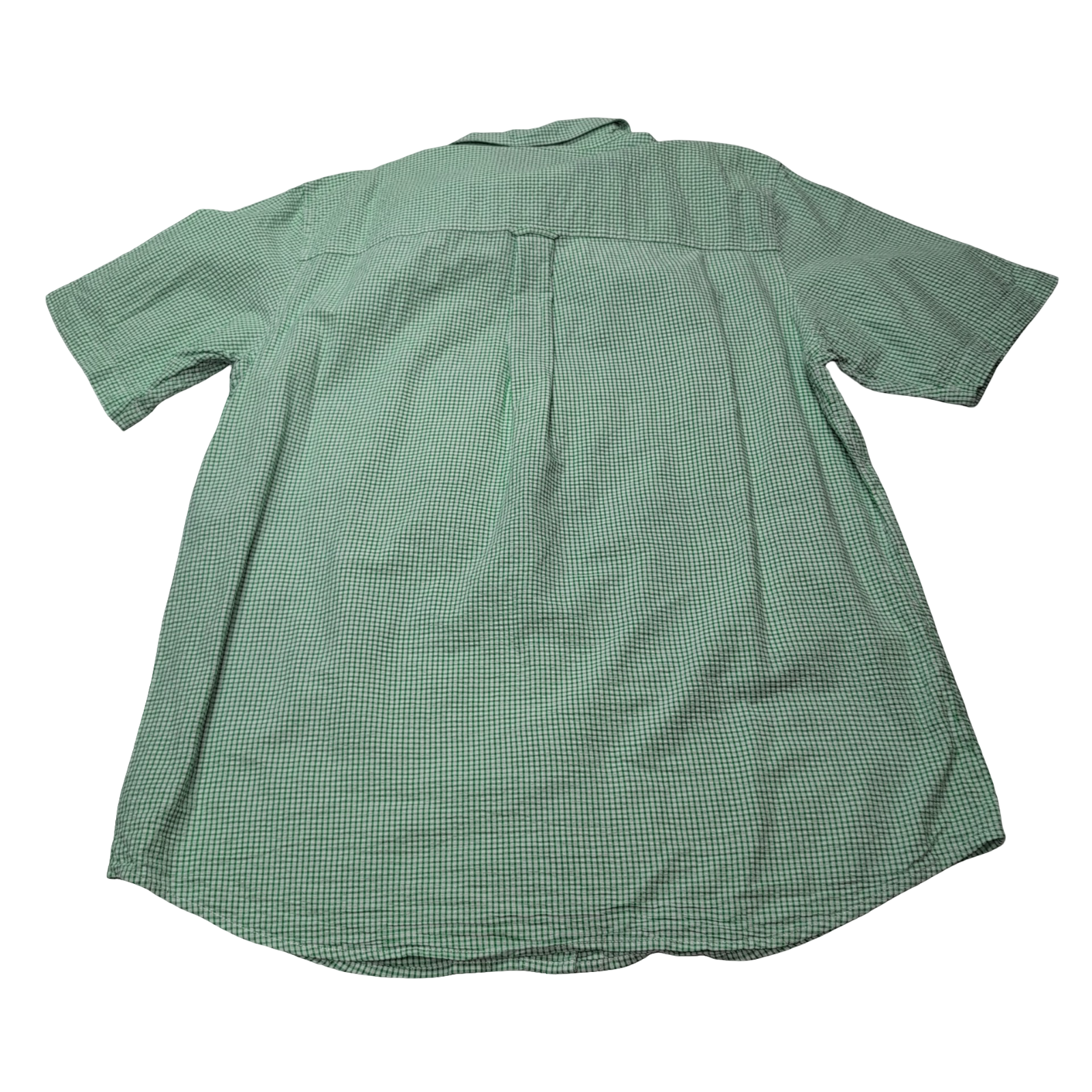 Chemise CHAPS verte à carreaux manches courtes taille L #2e