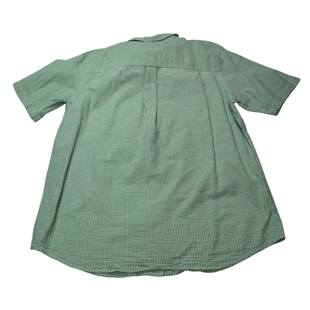 Chemise CHAPS verte à carreaux manches courtes taille L #2e