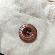 Pantalon Chino Polo Ralph Lauren W34 L32 Marron Lin Coton Homme