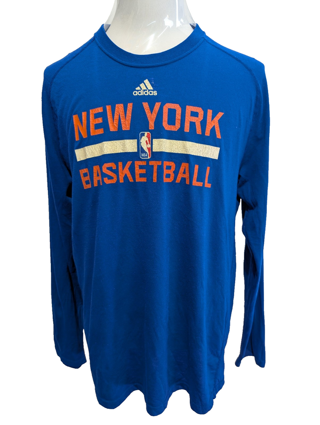 ADIDAS NBA T-Shirt ML Homme XL NEW YORK Knicks Climalite Ultimate Tee |106T