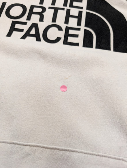 The North Face Sweat à Capuche Blanc - Logo Noir Frontal - Taille M Femme
