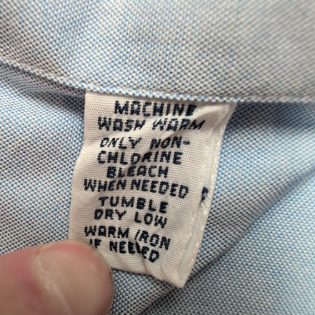 Chemise Polo Ralph Lauren Regent XL Bleu Clair Manches Longues