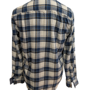 👖 Chemise LEE S Flanelle Poly-Coton Carreaux Bleu Jaune |299S