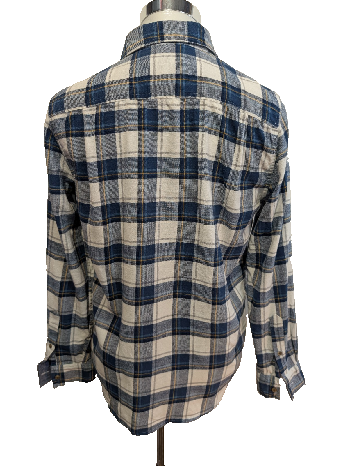 👖 Chemise LEE S Flanelle Poly-Coton Carreaux Bleu Jaune |299S