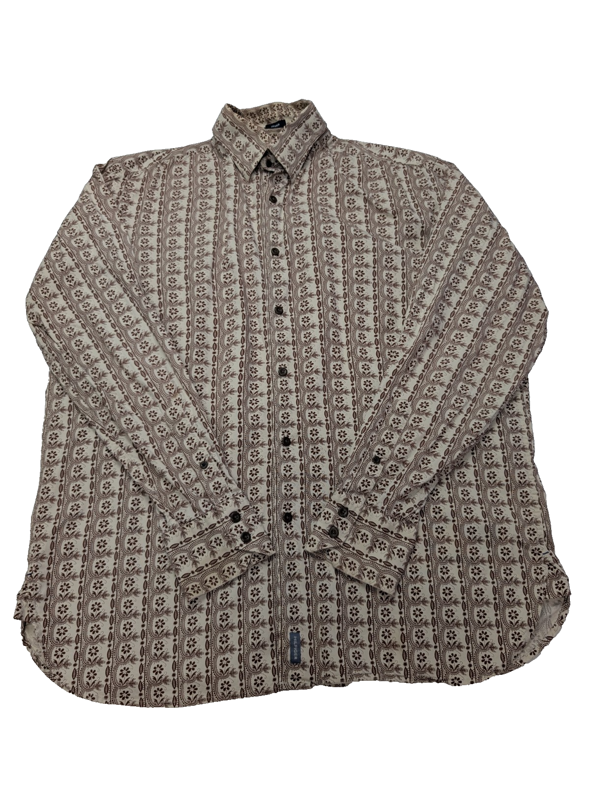 Chemise Tommy Hilfiger motifs fleurie marguerites taille M manches longues homme