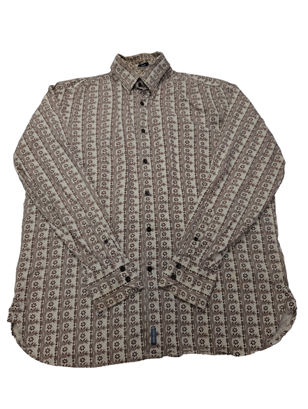 Chemise Tommy Hilfiger motifs fleurie marguerites taille M manches longues homme