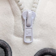 🤍 Sweat Fila Col Zippé Logo Brodé T. L - Blanc Vintage Sportswear