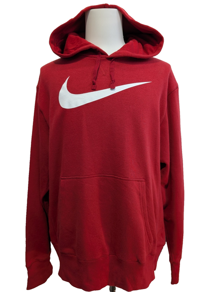 ➜ Sweat à Capuche Nike - Grand Logo Swoosh - Rouge Foncé - Taille XL