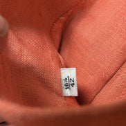 Chemise Peter & Sons New York L/XL 100% Lin Orange Neuve Sans Étiquette