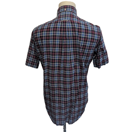 Chemise Ralph Lauren Taille S Classic Fit Carreaux Bleu Rouge Manches Courtes