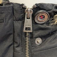 Parka levis noir capuche sherpa Nylon Femme M TBE | 295BSR