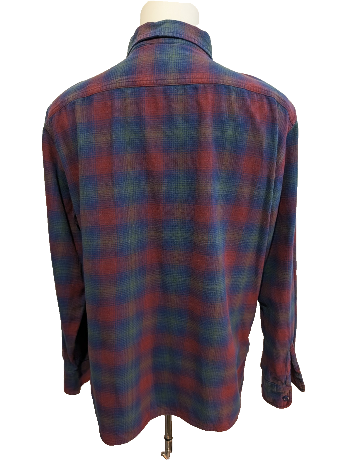 🔥Chemise LEVI'S Relaxed Flanelle Très Épaisse Bordeaux Bleu & Vert Taille M