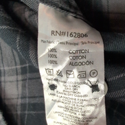 Chemise Cotton & Co en flanelle noire à carreaux taille S