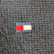 Pull col zippé Tommy Hilfiger vintage noir profond homme taille L/XL