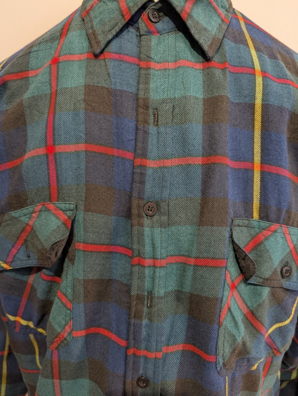 Coleman Outdoors Surchemise Matelassée Flanelle T.M Veste Carreau Vert Bleu |244