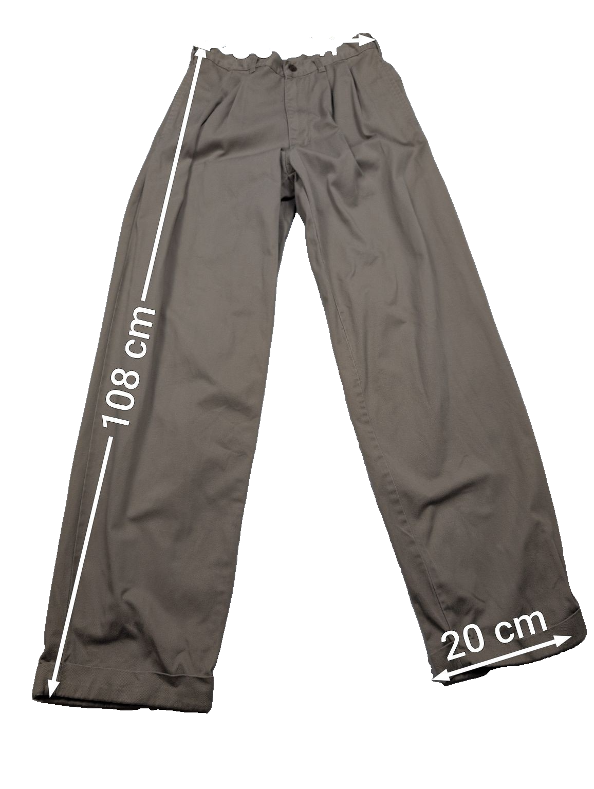 Pantalon chino CHAPS Ralph Lauren beige W30 FR40 à pinces coton