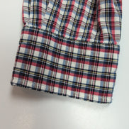 Chemise Ralph Lauren Blake S Carreaux Rouge Bleu Logo Brodé manches longues