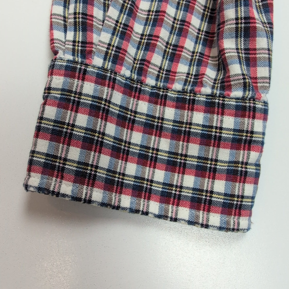 Chemise Ralph Lauren Blake S Carreaux Rouge Bleu Logo Brodé manches longues