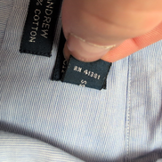 Chemise Polo Ralph Lauren Andrew XL Bleu Clair Poche Sans Logo manches longues