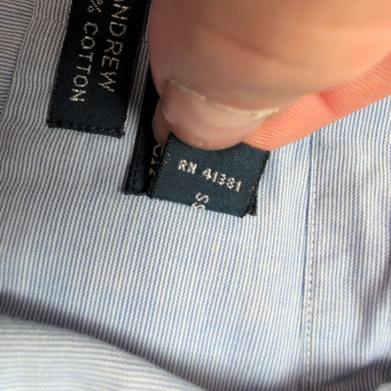 Chemise Polo Ralph Lauren Andrew XL Bleu Clair Poche Sans Logo manches longues
