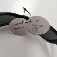 Lunettes de soleil Natur Optik Germany Y2K noir brillant ovales 🔥