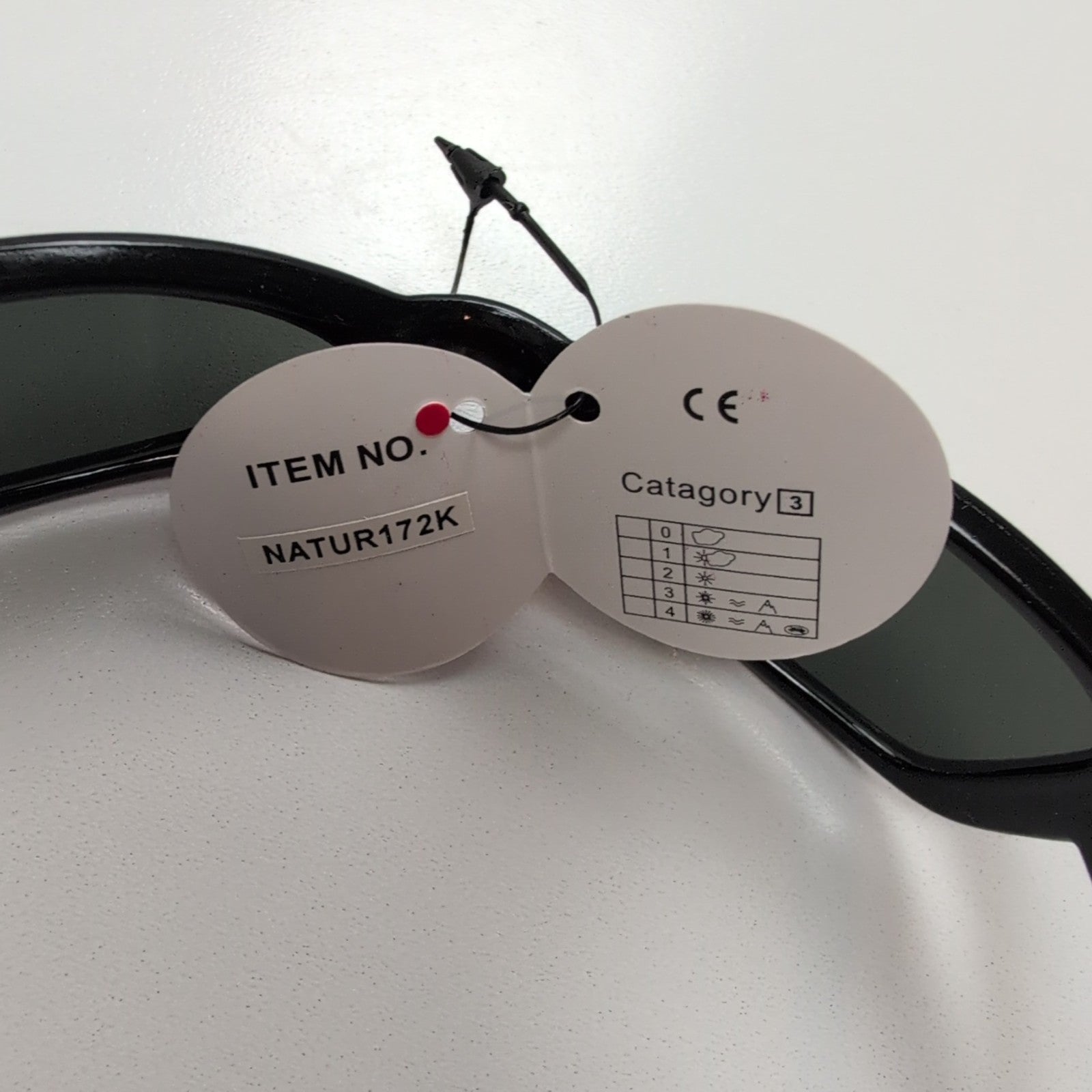 Lunettes de soleil Natur Optik Germany Y2K noir brillant ovales 🔥