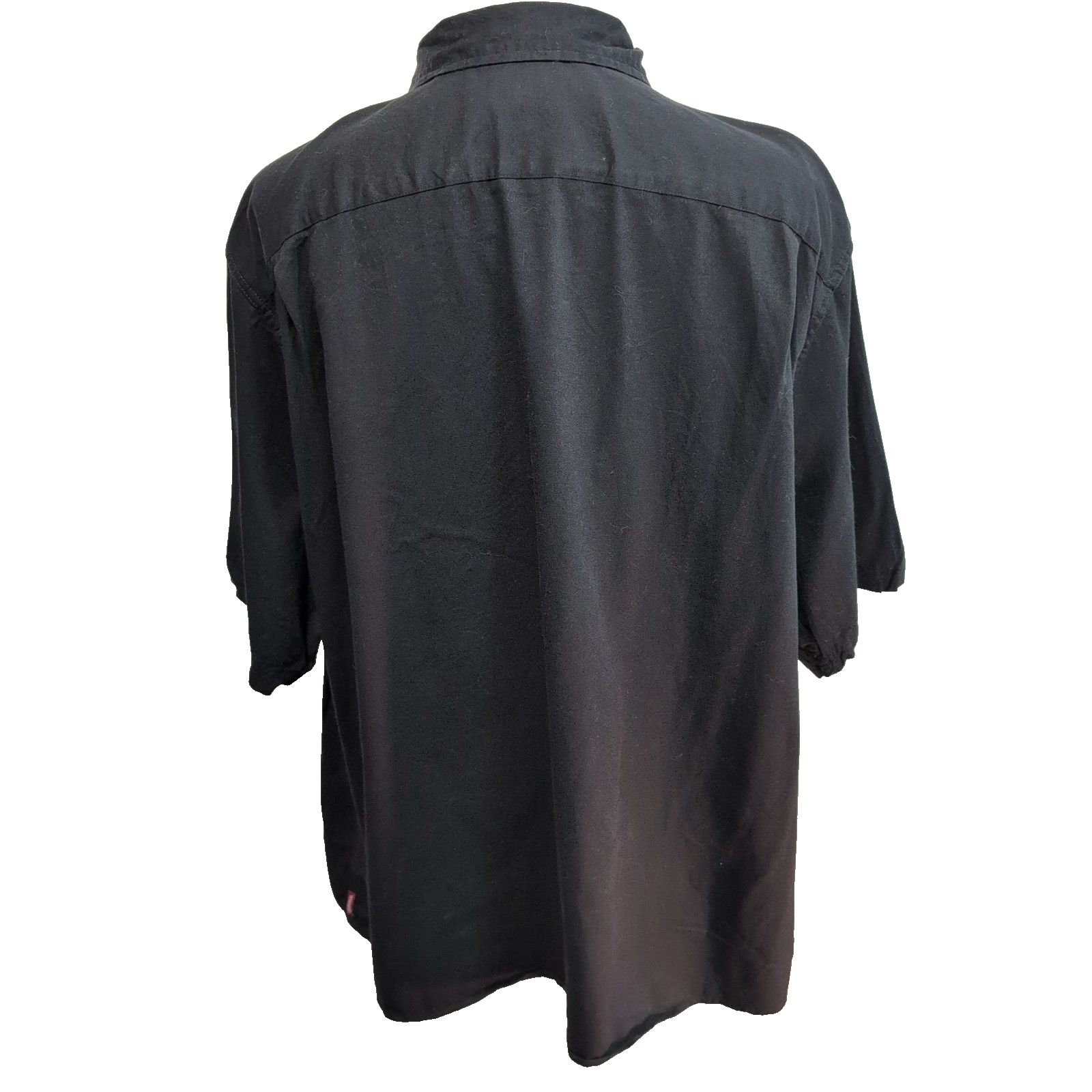 Chemise Wrangler Manche Courte Noire Unie 3XL Deux Poches