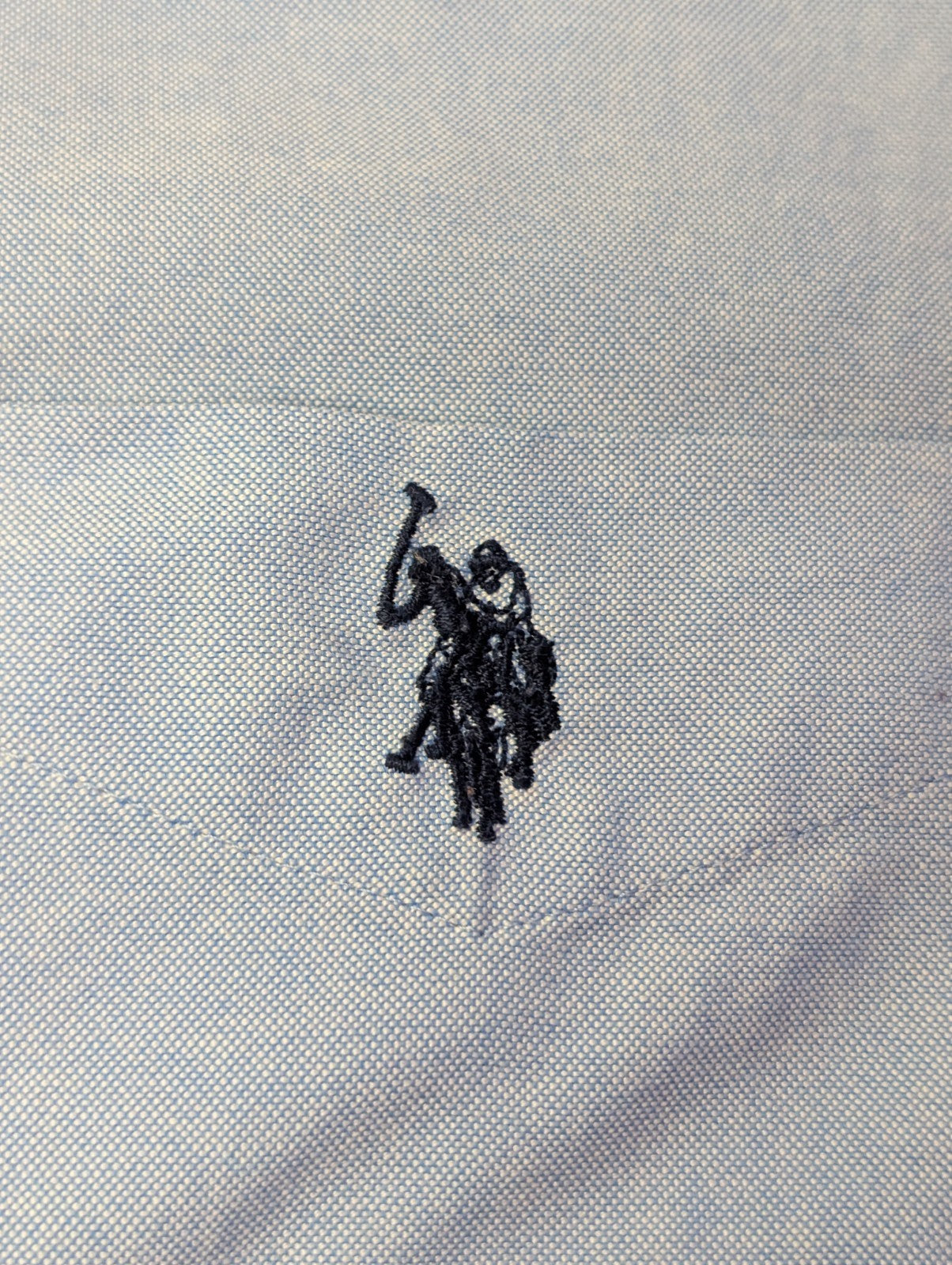 Chemise U.S. Polo ASSN bleu clair uni manches longues 1 poche taille L