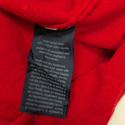 Pull Tommy Hilfiger Femme Rouge Col V Strass Dorés 100% Coton Taille L
