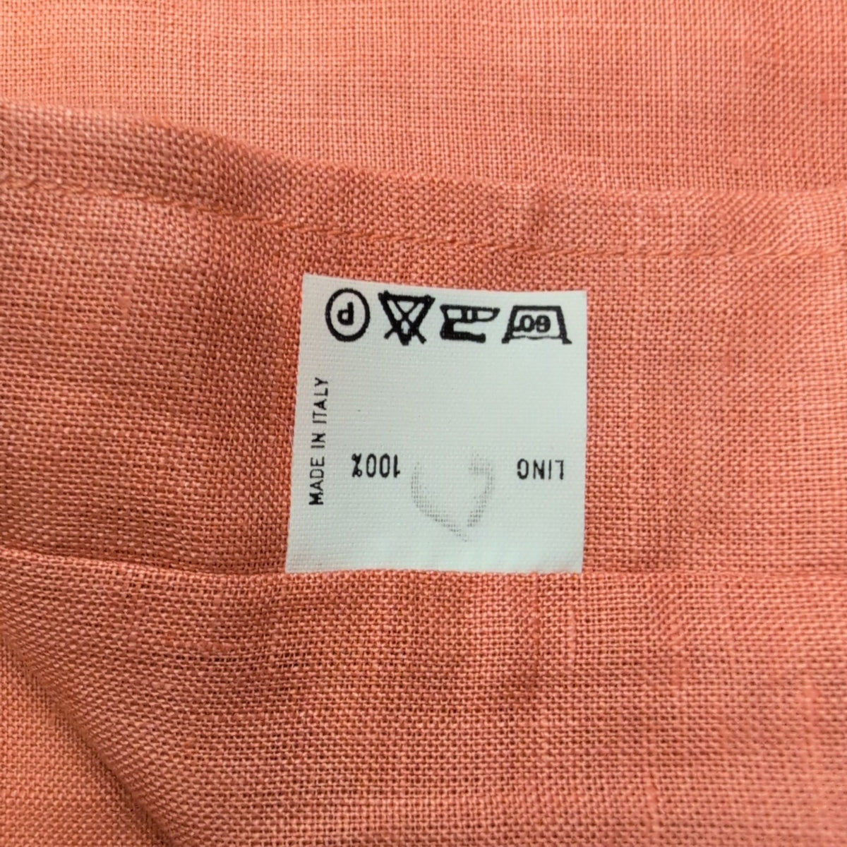 Chemise Peter & Sons New York L/XL 100% Lin Orange Neuve Sans Étiquette
