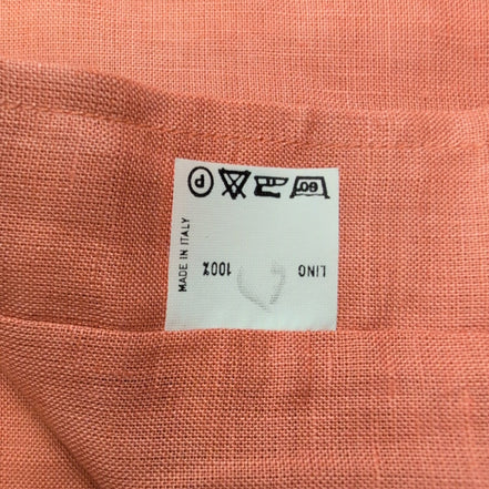 Chemise Peter & Sons New York L/XL 100% Lin Orange Neuve Sans Étiquette