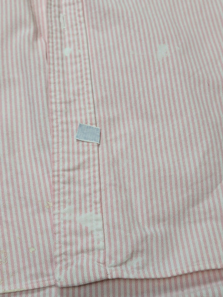 Chemise Polo Ralph Lauren Shirt XL XXL The Big Oxford Rose Rayée Logo Col Classi